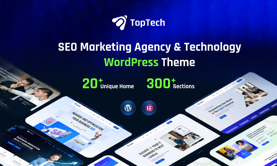 TopTech - SEO Marketing Agency & Technology WordPress Theme